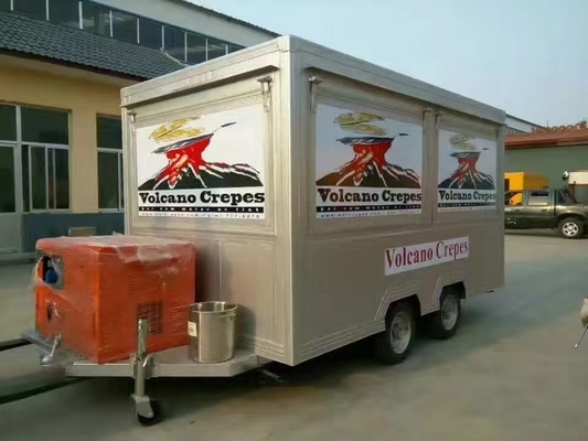 Mobiel Airstream Food Truck Trailer met snackmachine en apparatuur