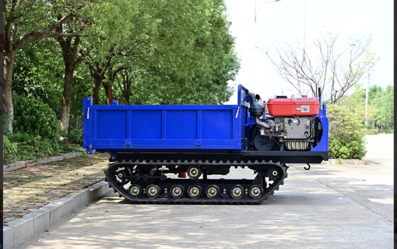 Chinese landbouwvoertuigen 5 ton GF5000A Crawler Loader Dump Truck Rubber Dumper In de verkoop