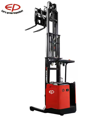 Dubbele schaar 1.2t mini elektrische stapler bereik truck