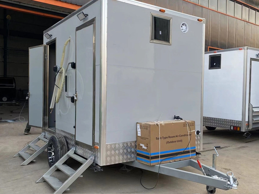 Afforda Luxe Hoogwaardige Draagbare Toilet Badkamer Mobiele Toilet Trailer Voor Beach Wedding Party Verschillende Scenario's