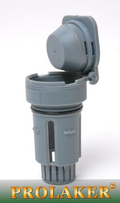 Vorklift-batterijventilatie - 75 mm PP-grijze stekker voor een veilige en efficiënte ventilatie van de batterij.