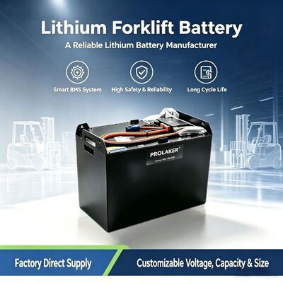 Hoge capaciteit veilige lithium-ion batterij, uitgerust met een betrouwbaar ingebouwd BMS-beveiligingssysteem, onderhoudsvrij & lange levensduur, compatibel met de meeste heftruckmerken