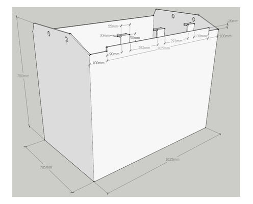 500AH 80v tractiebatterij voor vorklift