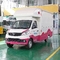 Kleurrijke mobiele voedingswagens Voedingswagens met kookapparatuur