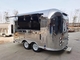 Mobiele snelle roestvrijstalen bar ijsmandje Truck Hot Dog Airstream Food Trailer