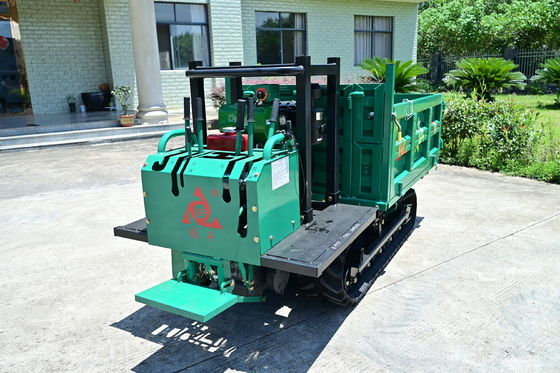 Vervaardigde 1 ton Crawler Dumper Rubber Truck gebruikt voor Palm Oil Crawler Dumper