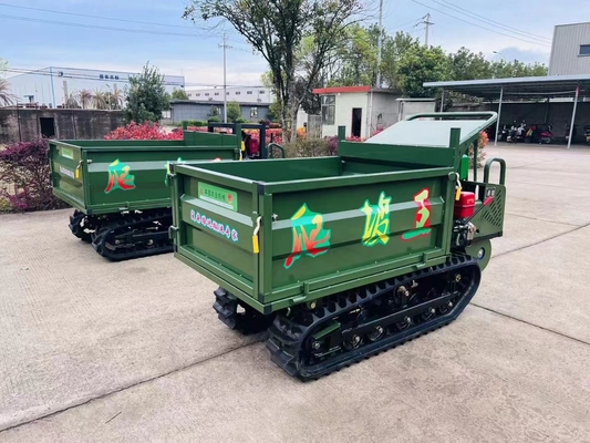 Vervaardigde 1 ton Crawler Dumper Rubber Truck gebruikt voor Palm Oil Crawler Dumper