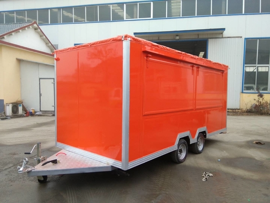 Gepersonaliseerde elektrische roestvrijstalen voedseltrailer voor handige voedselservice
