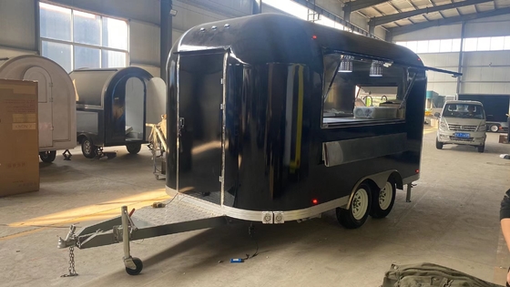 Goedkope CE Voedseltrailers op maat Camper Van Snack Catering Cart Volledig uitgerust Voedseltrailer