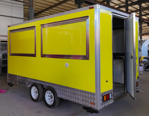 Goedkope foodtrailers Food Van Trailer Hot Dog Hamburger Pizza Food Truck met full kitchen BBQ