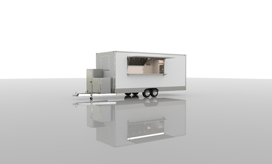 2024 Food Truck Trailer Outdoor Mobile Food Trailer Koffie IJs Cream Hot Dog Pizza Snacks