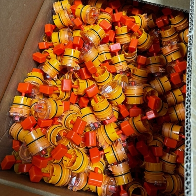 Deeltjes van de batterij van de heftruck 67 mm/77 mm Float Length Vent Plug PP-materiaal