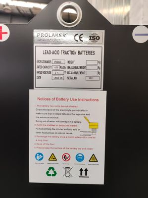 4HPZS620 24V 620Ah Traktiebatterijen Lange levensduur Regelmatig onderhoud CE