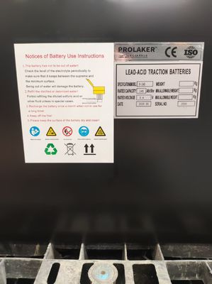 Persoonlijke oplaadbare vorklift loodzuurbatterij 36V 245Ah met CE-certificering