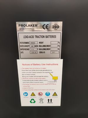 Gepersonaliseerde zware 48V 480Ah loodzuurbatterij 48V 6PZS480 voor CAT vorklift