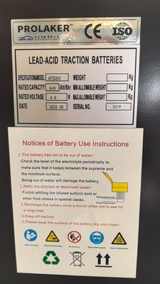Oplaadbare FLT 48V 840Ah Loodzuur Tractiebatterij met Diepe Cyclus