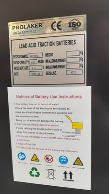 8PZS920 24V Warehouse Vorklift Lood-zuurbatterij 920Ah met maatwerk