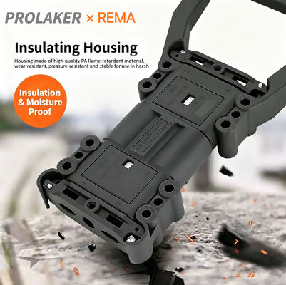 Duurzaam zuurbestendig ontwerp Din160 REMA Complete Male & Female Battery Charging Connector Set Voor vorkheftrucks, veegmachines en RCC-apparaten Voldoen aan DIN VDE 0623 & EN 1175 Industrial Standard