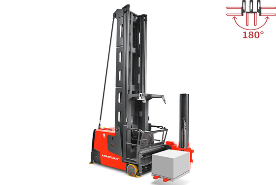 1.6 ton Elektrische staplerlifter 14,2 meter Lifthoogte mens gemonteerd voor smalle gangen