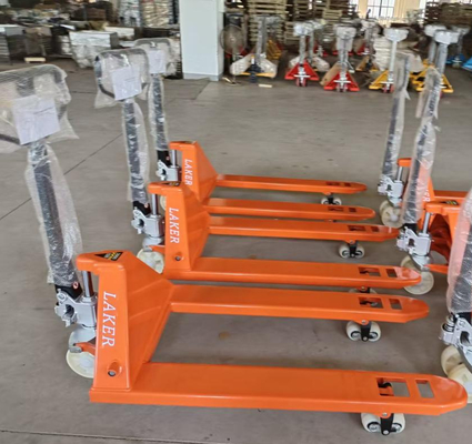 3-Ton Handpallettruck met dubbele nylon wielen voor 3000kg Magazijn Materiaalbehandeling