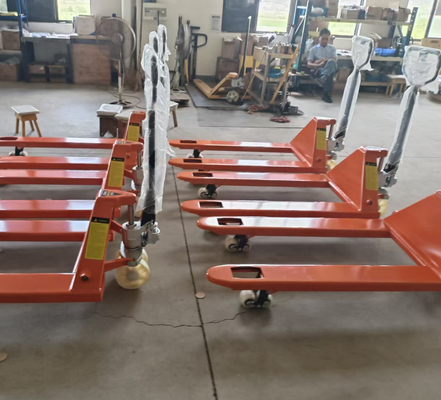 Gemakkelijk manoeuvreren 2500 kg handmatige pallettruck met nylon wielen