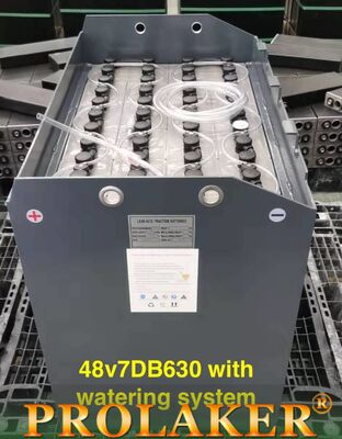 De aangepaste Batterij van de Lood Zure 630AH 48v Tractie voor MHE-Vorkheftruck 1500 Keer Cycli