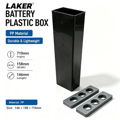 Eendelige gegoten maagdelijke PP-batterij plastic behuizing, laag uitvalpercentage voor de productie van vorkheftruckbatterijen